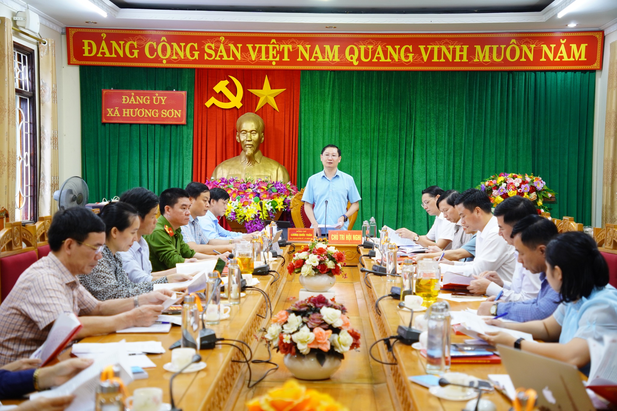 Xã Hương Sơn triển khai công tác bầu cử đại biểu Quốc hội khóa XVI và đại biểu HĐND các cấp, nhiệm kỳ 2026 – 2031