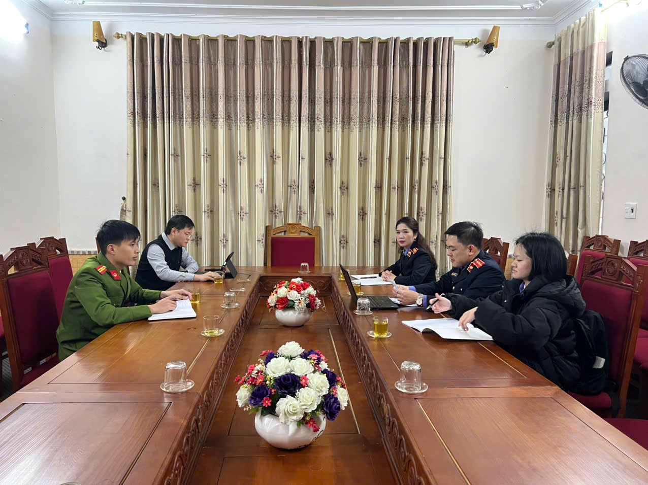 Viện KSND – Khu vực 5 kiểm sát trực tiếp về công tác thi hành án hình sự tại xã Hương Sơn