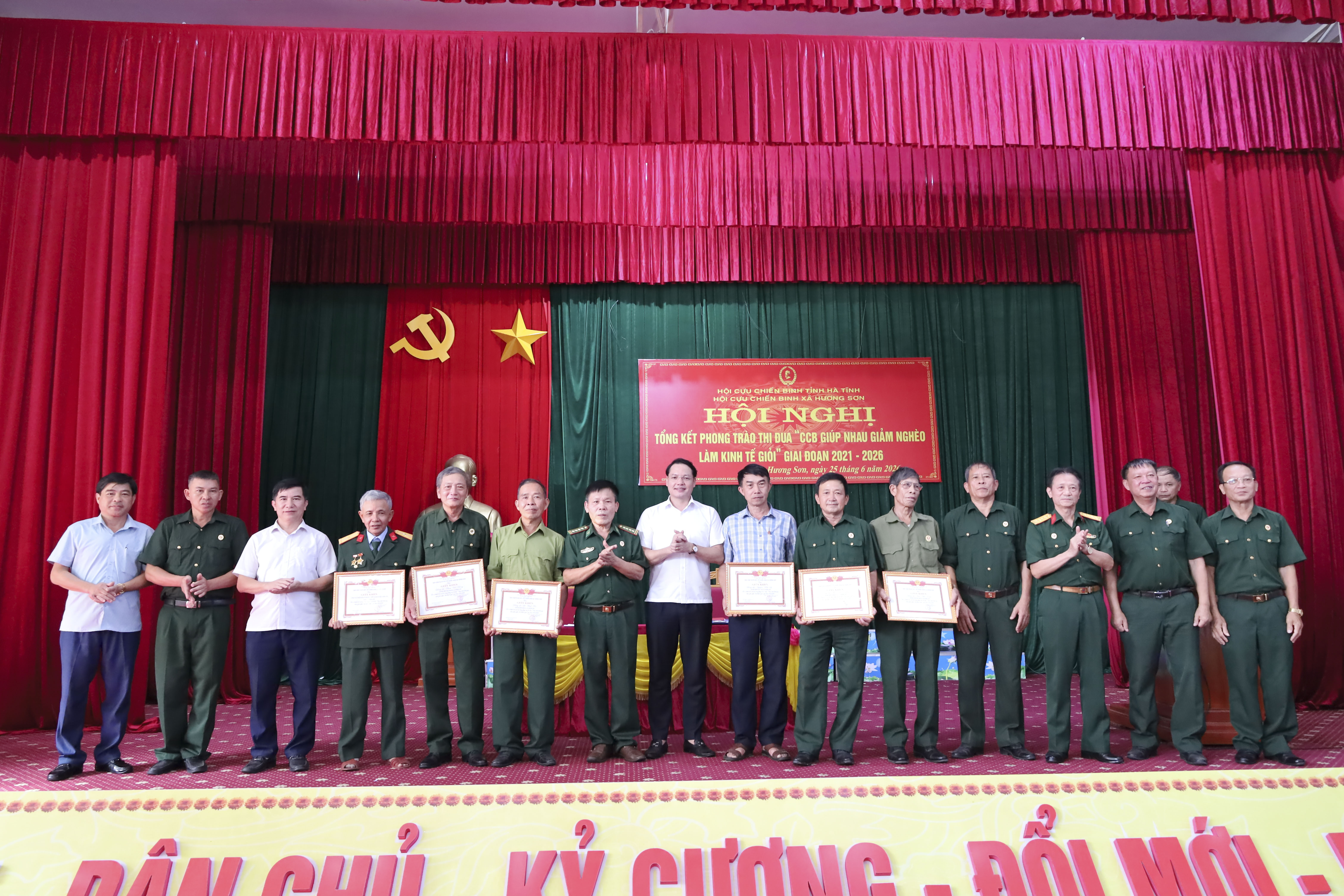 Hội Cựu chiến binh xã Hương Sơn đẩy mạnh phong trào giúp nhau giảm nghèo, làm kinh tế giỏi
