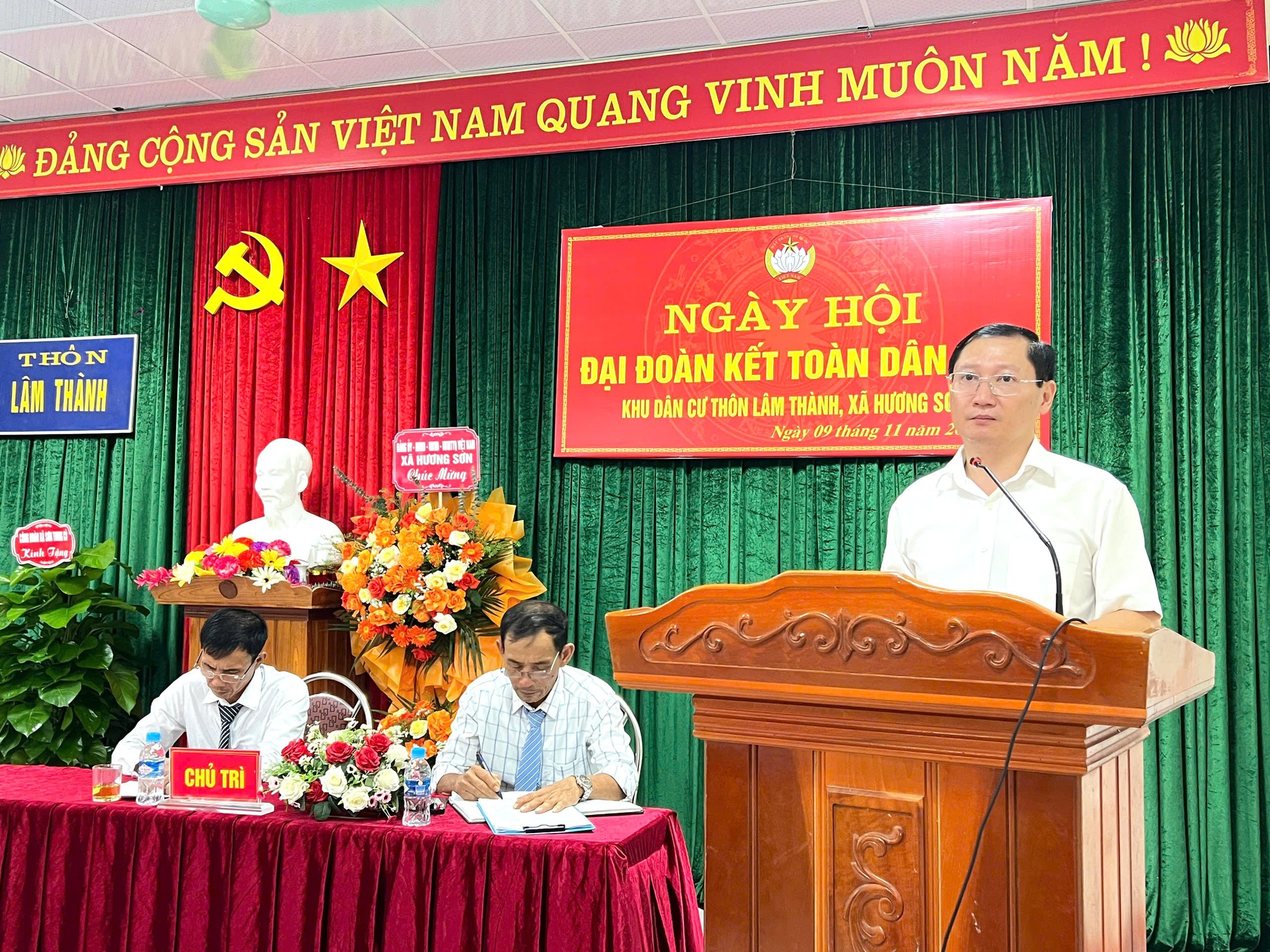 Thôn Lâm Thành xã Hương Sơn tổ chức Ngày hội Đại đoàn kết toàn dân tộc ở khu dân cư