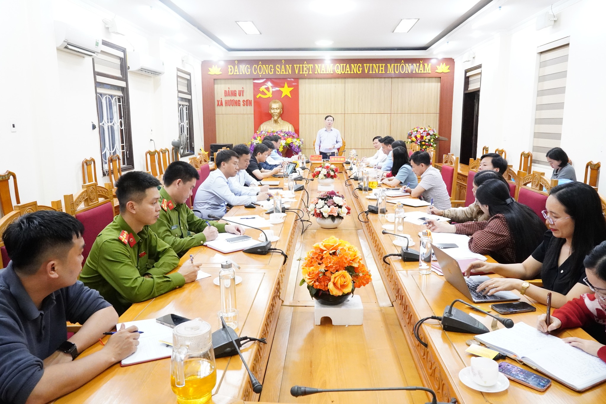 Ủy ban bầu cử đại biểu HĐND xã Hương Sơn nhiệm kỳ 2026 – 2031 triển khai nhiệm vụ trọng tâm trước ngày bầu cử