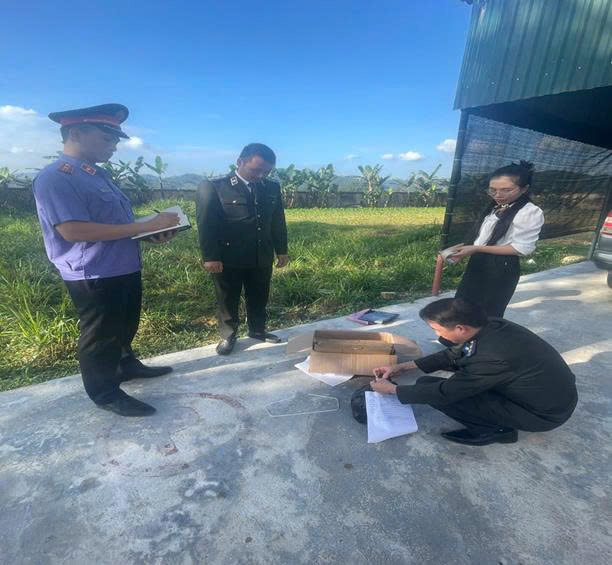 Viện KSND khu vực 5 - Hà Tĩnh kiểm sát việc tiêu hủy vật chứng