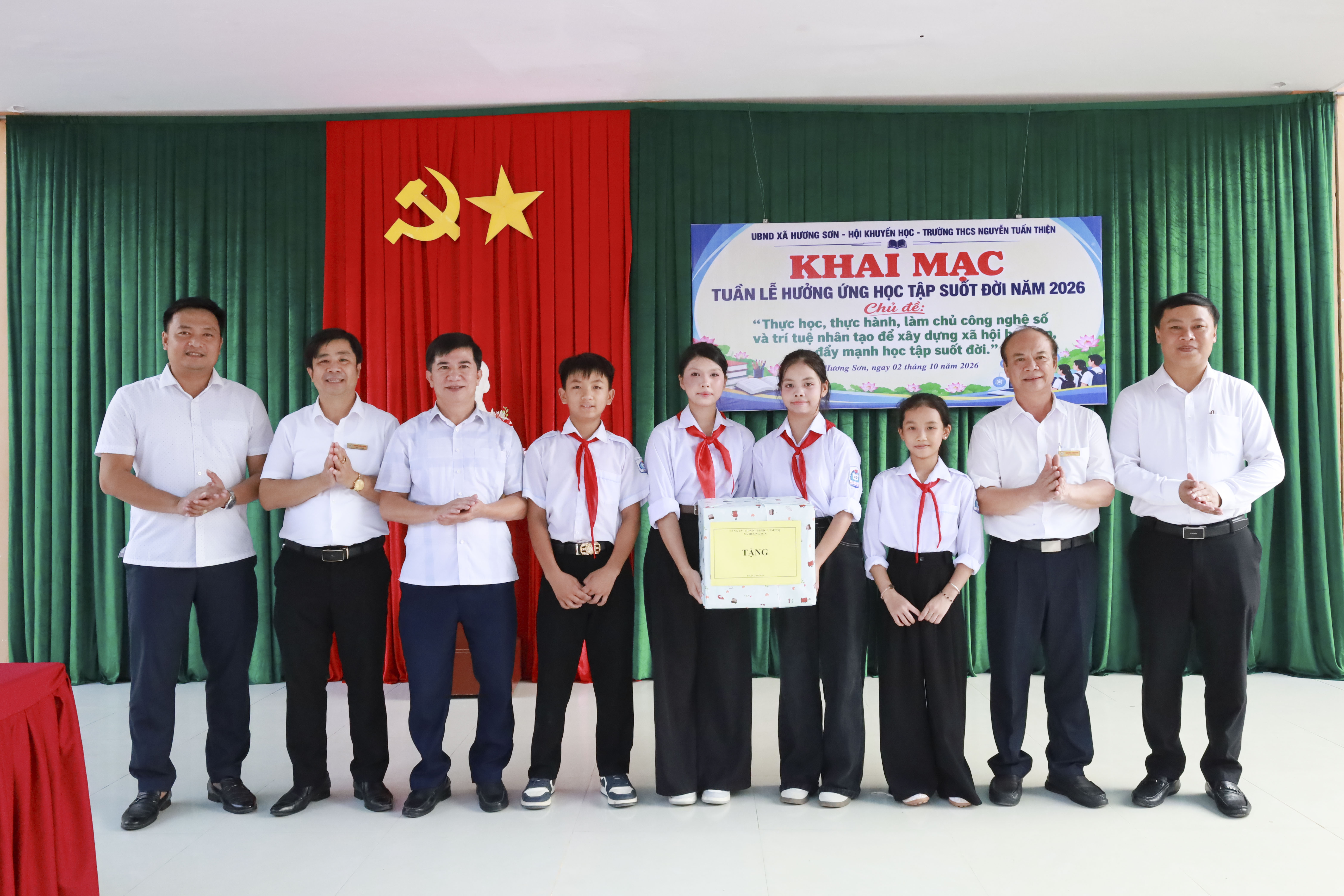 Trường THCS Nguyễn Tuấn Thiện khai mạc Tuần lễ hưởng ứng học tập suốt đời năm 2026