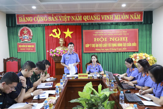 Viện Kiểm sát nhân dân khu vực 5 tổ chức Hội nghị góp ý Dự án Bộ luật Tố tụng hình sự sửa đổi 