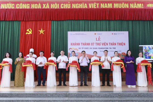 Khánh thành 7 thư viện thân thiện tại các trường học Mầm non, Tiểu học  
