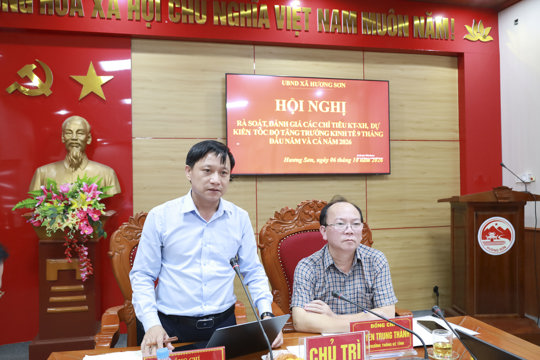 Xã Hương Sơn rà soát các chỉ tiêu kinh tế - xã hội, dự kiến tốc độ tăng trưởng năm 2026 