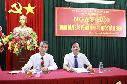 Thôn Hương Phố tổ chức "Ngày hội Toàn dân bảo vệ an ninh Tổ quốc" năm 2026 
