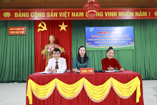 Hội LHPN Xã Hương Sơn: Tổ chức Diễn đàn “Tháng nghe phụ nữ nói” tại thôn Bắc Phố