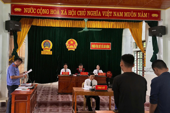 Xét xử lưu động “Tàng trữ hàng cấm” tại thôn Hương Phú