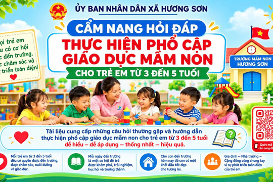 Tuyên truyền phổ cập giáo dục Mầm non cho trẻ từ 3 đến 5 tuổi 