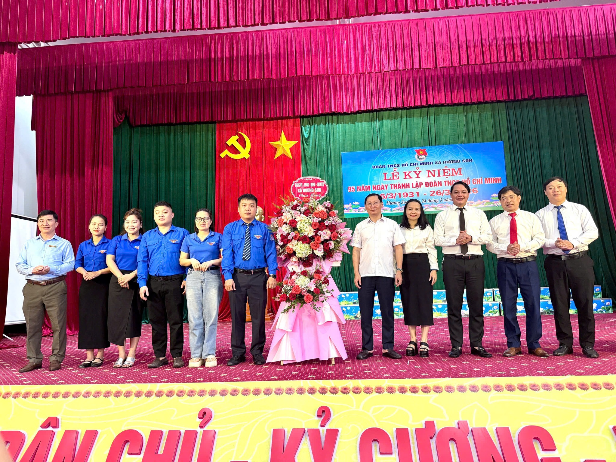 Đoàn TNCS Hồ Chí Minh xã Hương Sơn: Kỷ niệm 95 năm ngày thành lập