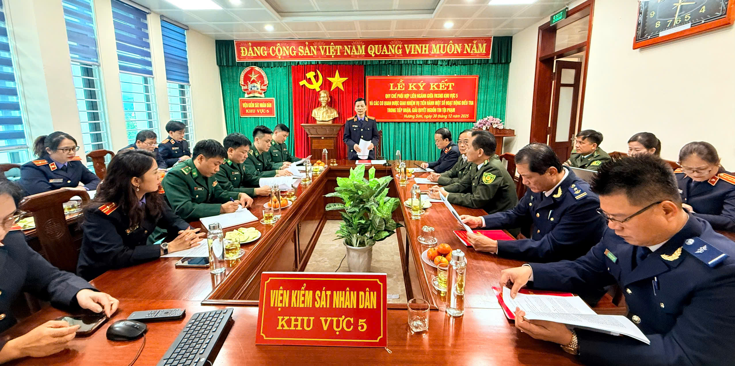 Ký kết Quy chế phối hợp Liên ngành trong công tác tiếp nhận, giải quyết nguồn tin về tội phạm 